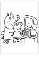Peppa Pig kleurplaat 15